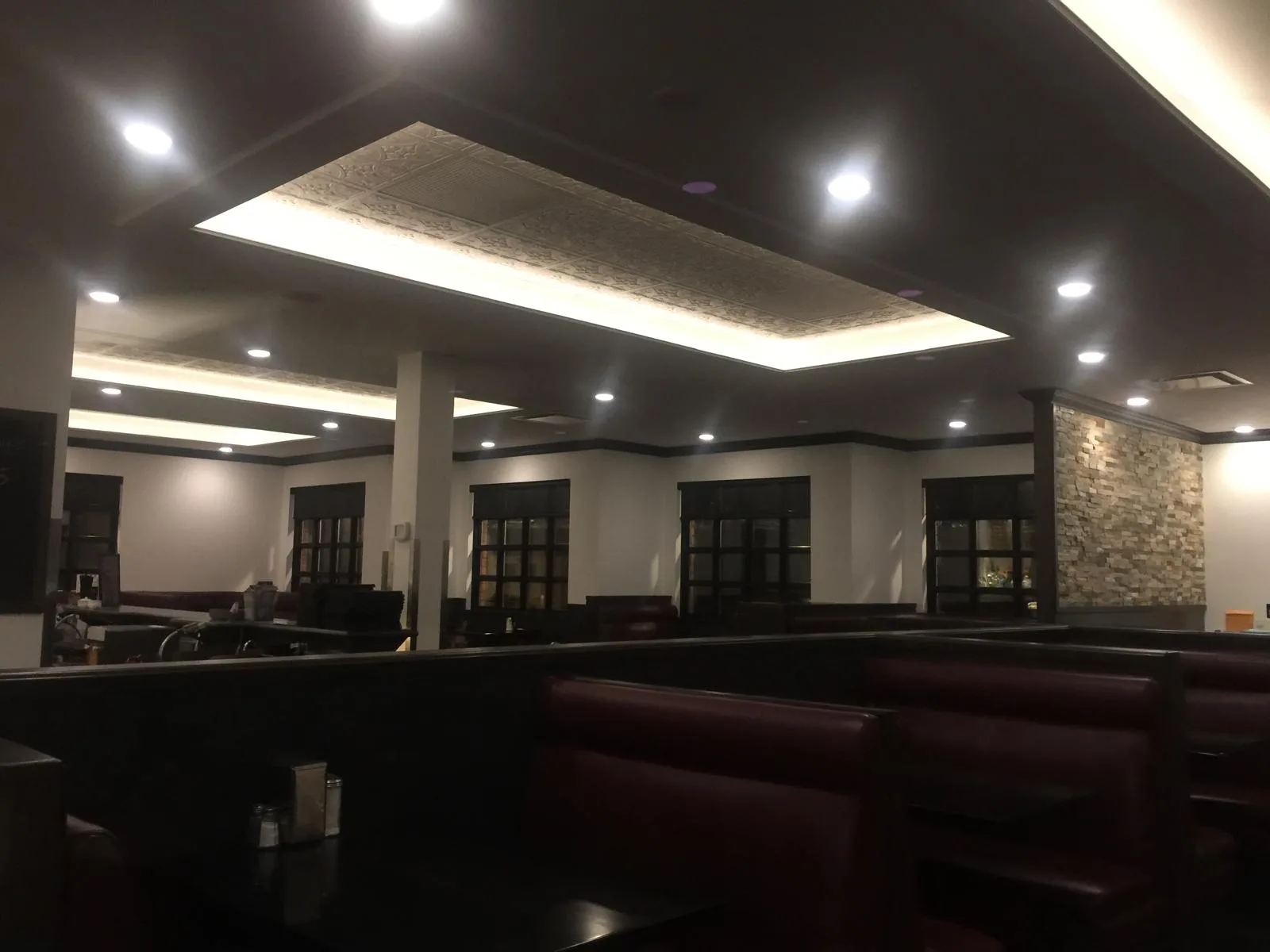 Dragon Palace restaurant interior with warm lighting